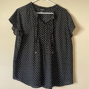 Liz Claiborne Career Petite blouse with ties.